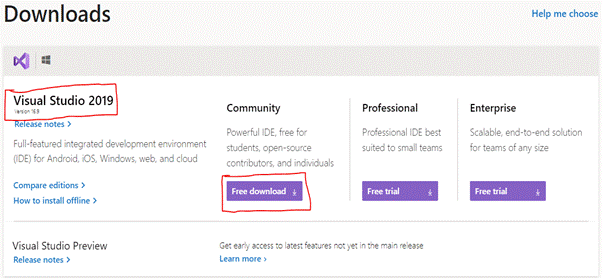 Getting Started With Visual Studio 2019 Community Edition For ASP.NET Core 5.0